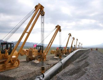 中俄东线天然气黑龙江水下管道穿越工程开焊